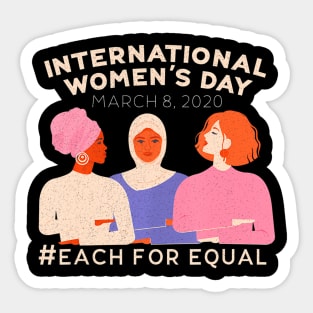 International Womens Day March 8 2020 Sticker